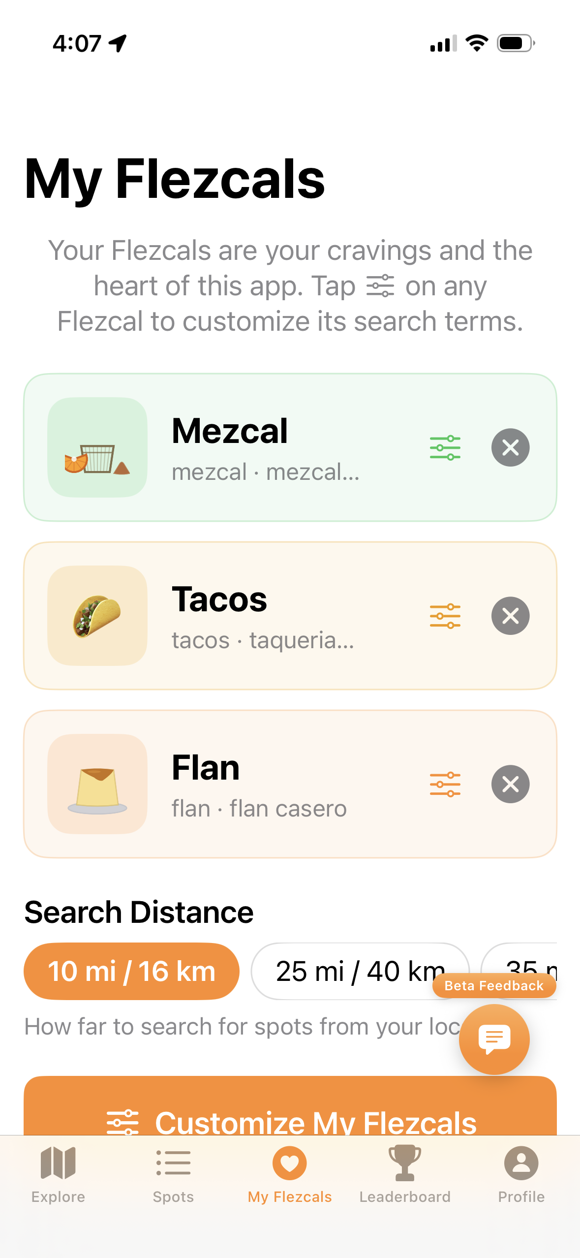 The My Hanks tab showing your active picks